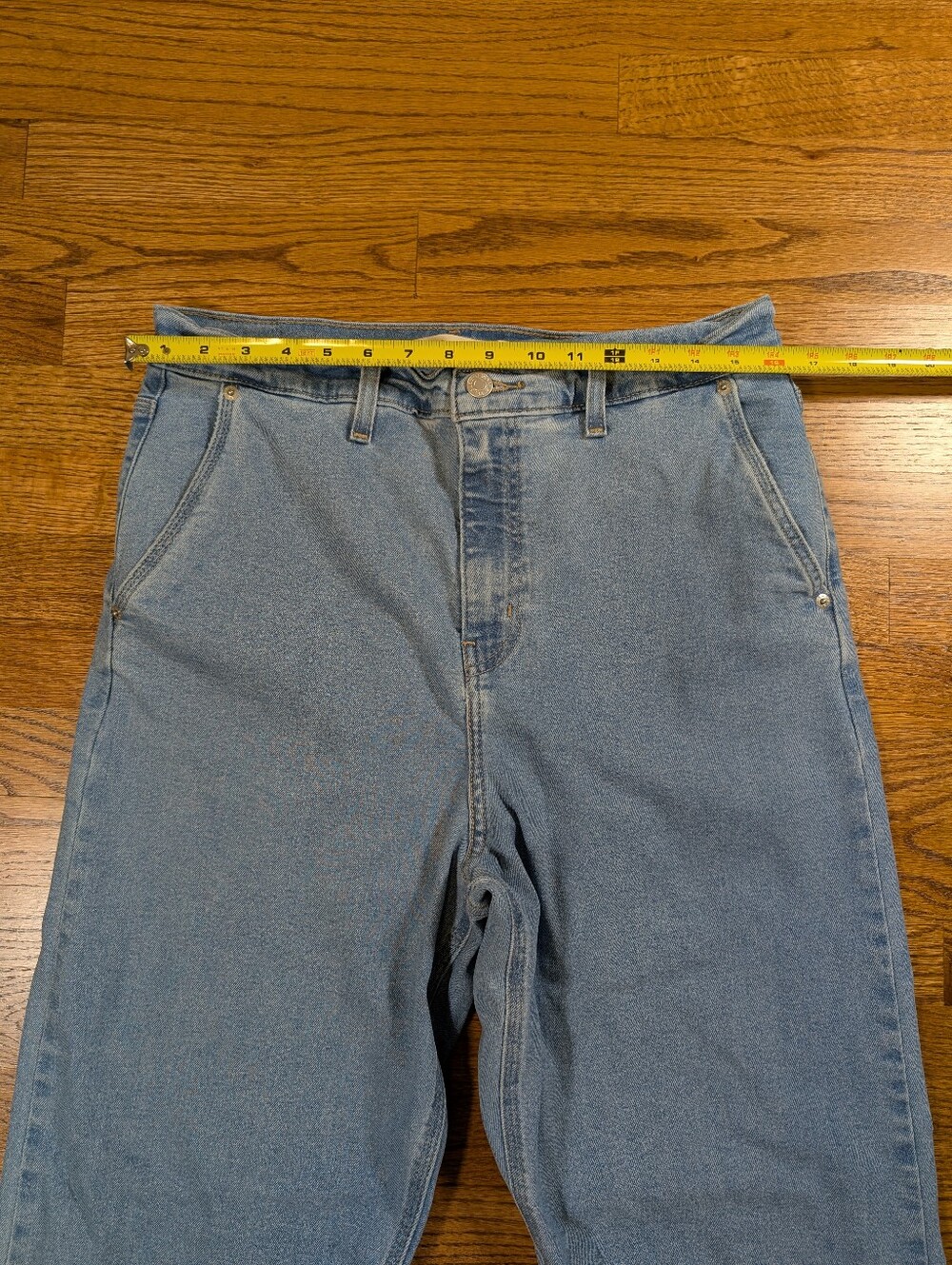 Levi Strauss Signature Heritage High Rise Loose Straight Jeans Size 14 W32 - Picture 2 of 9